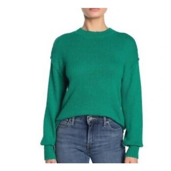NWT Abound Drop Shoulder Puff Sleeve Knit Sweater - Picture 1 of 8